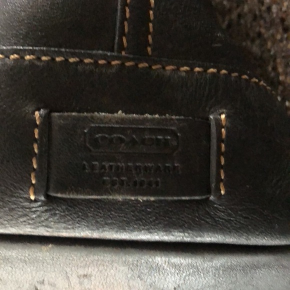Vintage Coach black tote - Picture 4 of 7